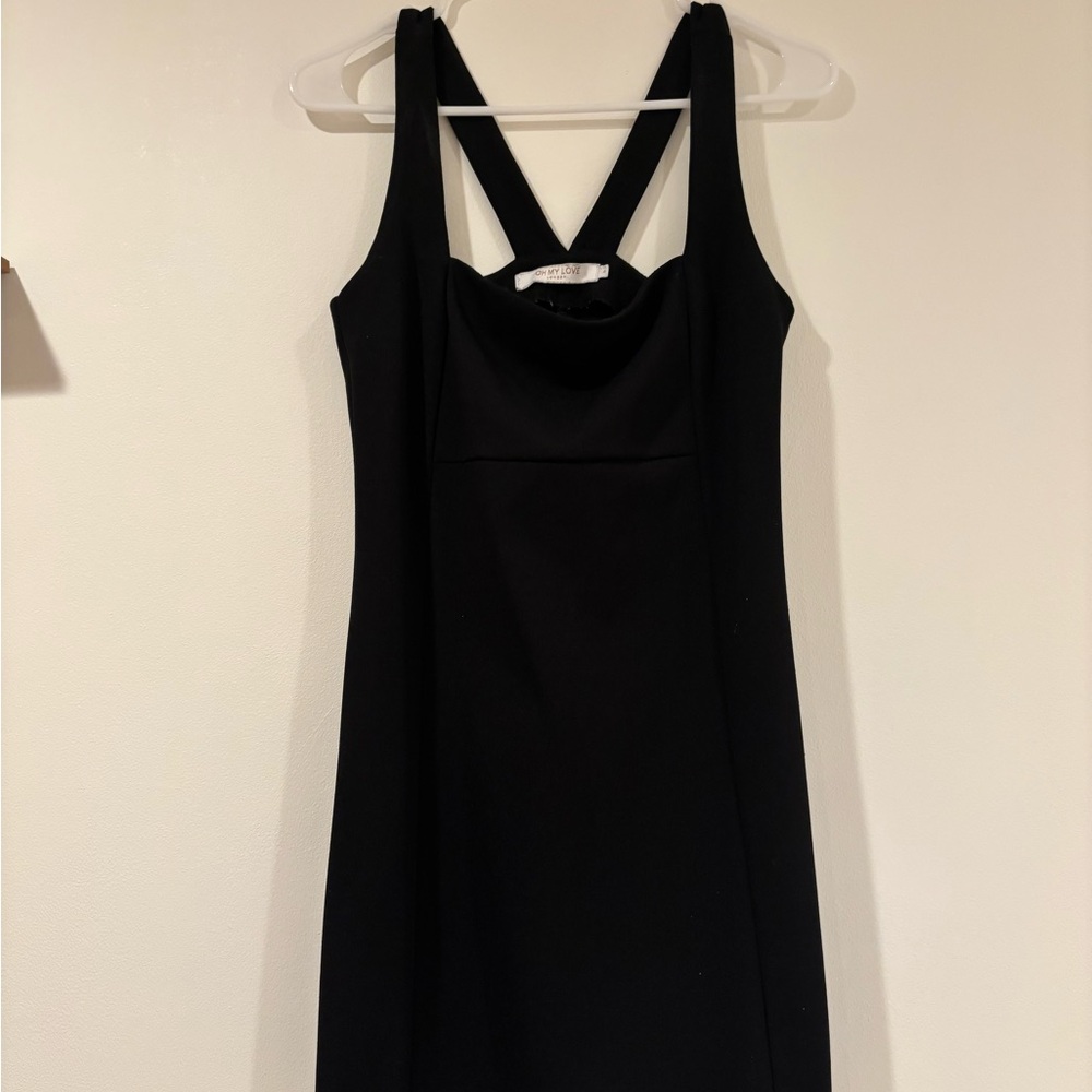 Urban Outfitters Black Sleeveless Women’s Dress with Cowl Neck